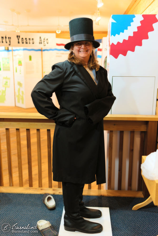 Inside the museum at the Lincoln-Douglas Debate site in Charleston, Illinois