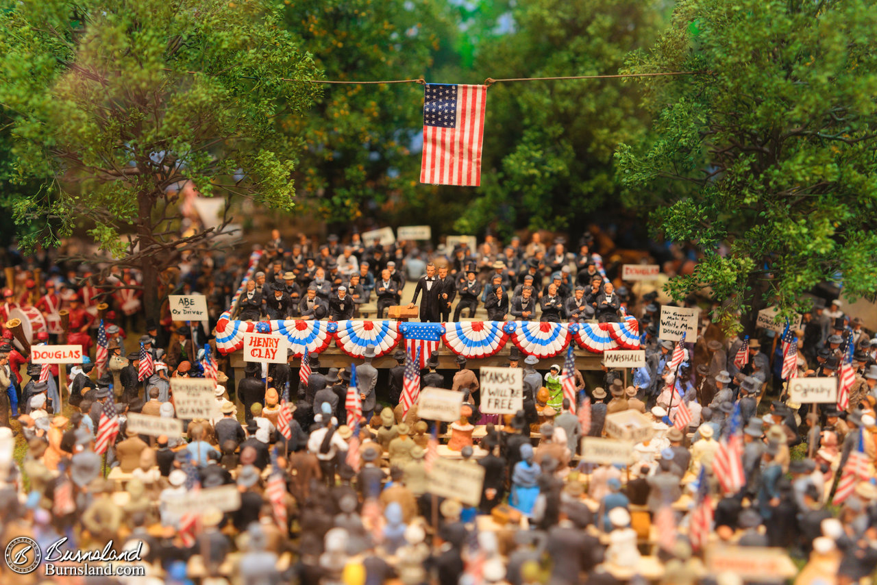 Inside the museum at the Lincoln-Douglas Debate site in Charleston, Illinois