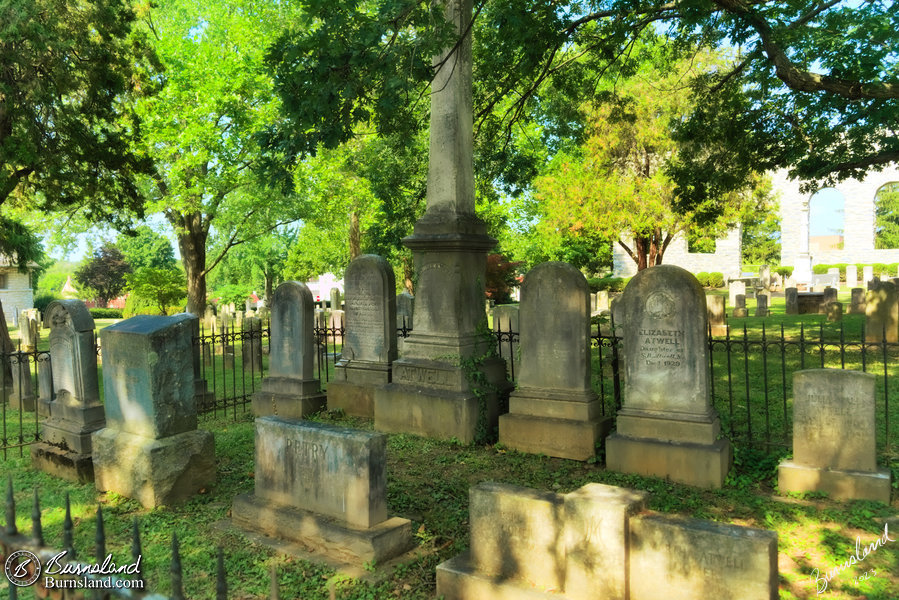 Grave markers at Mount Hebron Cemetery in Winchester, Virginia