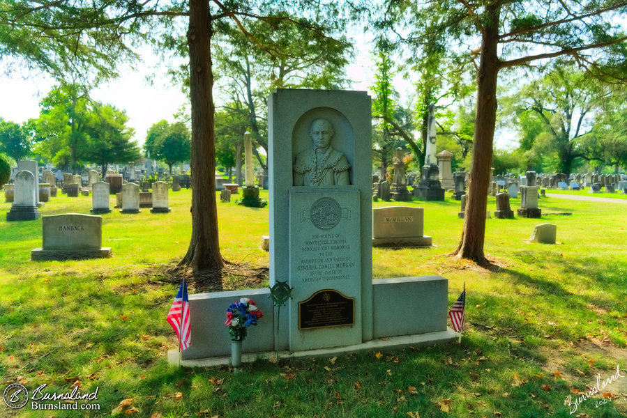 General Daniel Morgan gravesite at Mount Hebron Cemetery in Winchester, Virginia