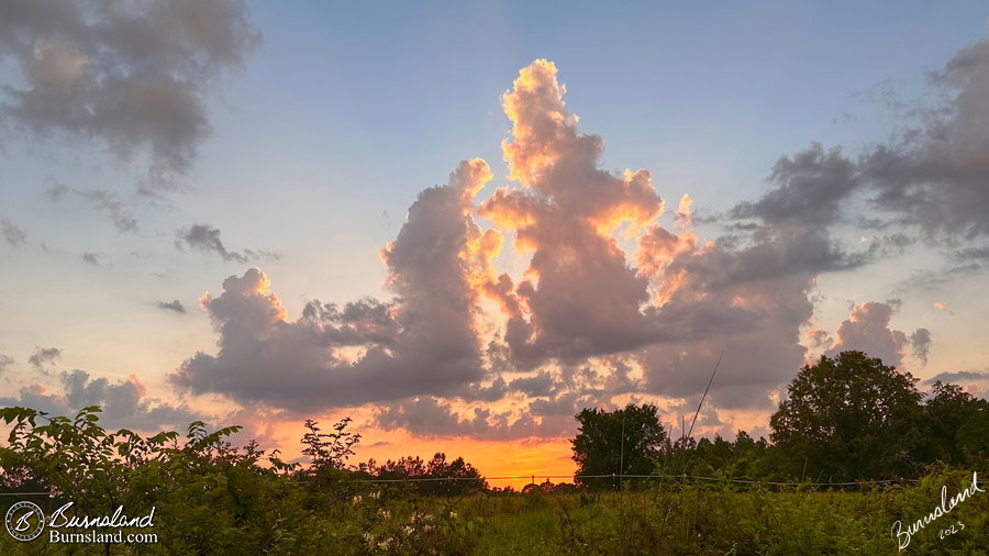Colorful clouds in the evening